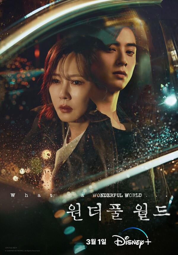 김남주의 6년 만에 귀환 X 차은우의 파격 변신 디즈니+ 〈원더풀 월드〉 3월 1일 공개!