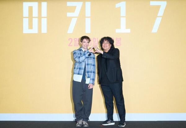 〈미키 17〉 봉준호X로버트 패틴슨 내한 간담회 현장 “개를 연기한다고 생각했다”
