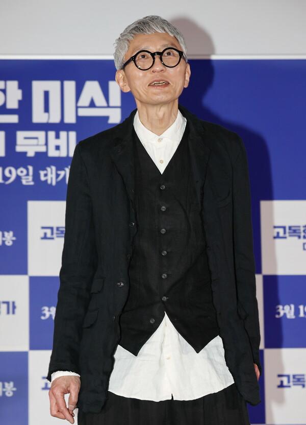 (서울=연합뉴스) 이재희 기자 = 13일 서울 CGV 용산아이파크몰점에서 열린 영화 〈고독한 미식가 더 무비〉 시사 간담회에 연출과 주연을 맡은 마쓰시게 유타카가 참석하고 있다.