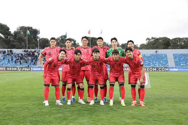 대한민국 축구 국가대표팀 [대한축구협회 제공]