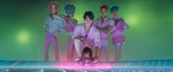 넷플릭스 애니메이션 영화 〈케이팝 데몬 헌터스〉 속 한 장면 [넷플릭스 제공]